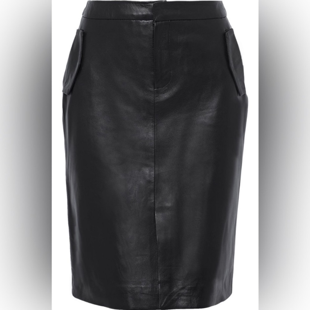 MUUBAA Alice Genuine Leather Pencil Skirt